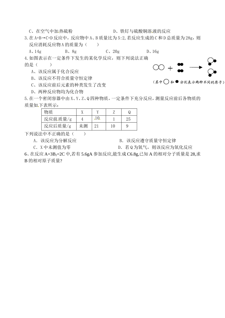 质量守恒定律翻转课堂_第2页
