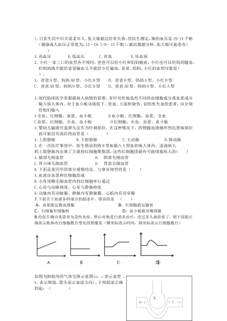 生物血液循环练习