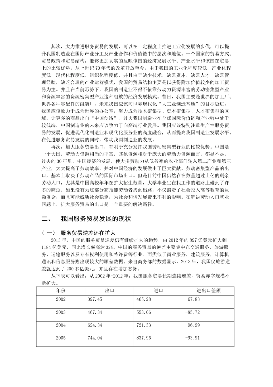我国服务贸易的发展现状及解决对策_第2页