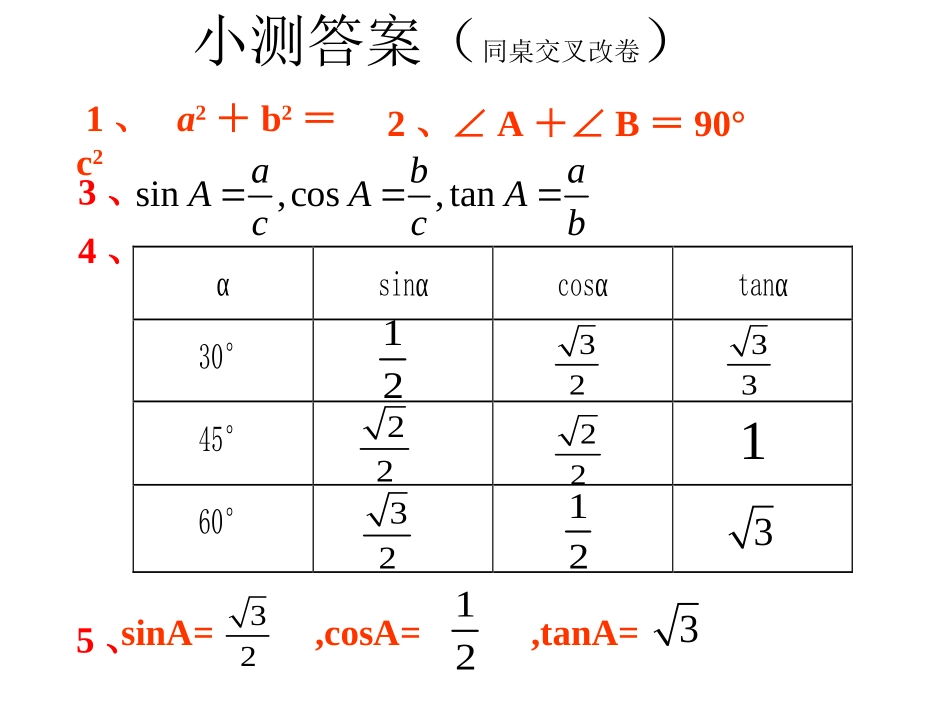 解直角三角形及其应用的复习课件_第2页