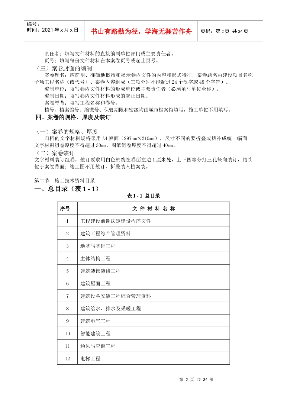 建筑工程施工技术资料编制指南第一章_第2页