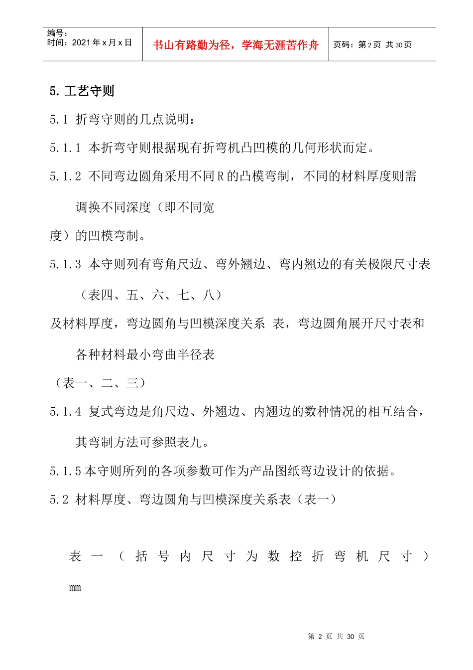 钢板折弯工艺守则_第2页