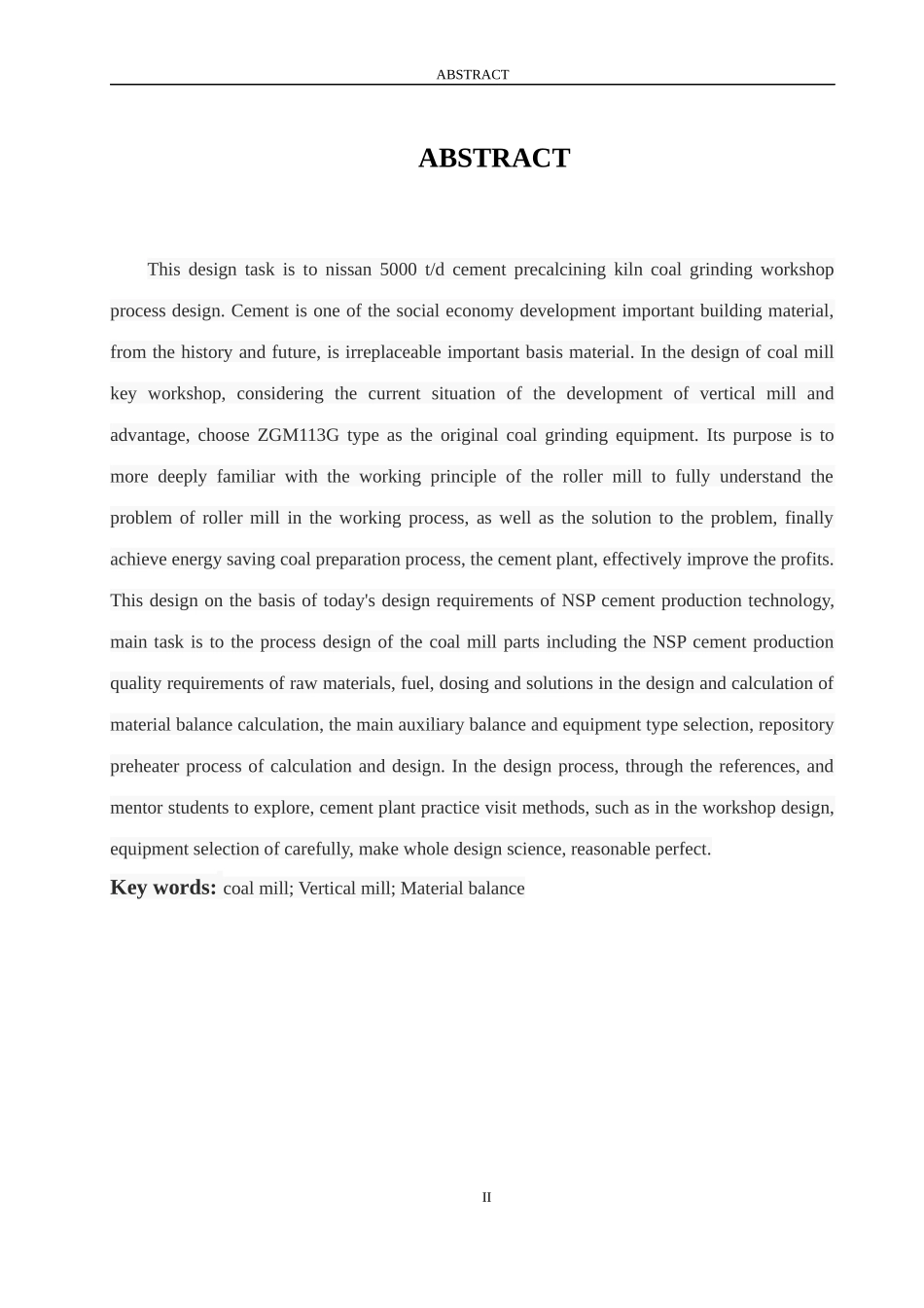 日产5000吨熟料预分解煤磨车间设计概述_第3页