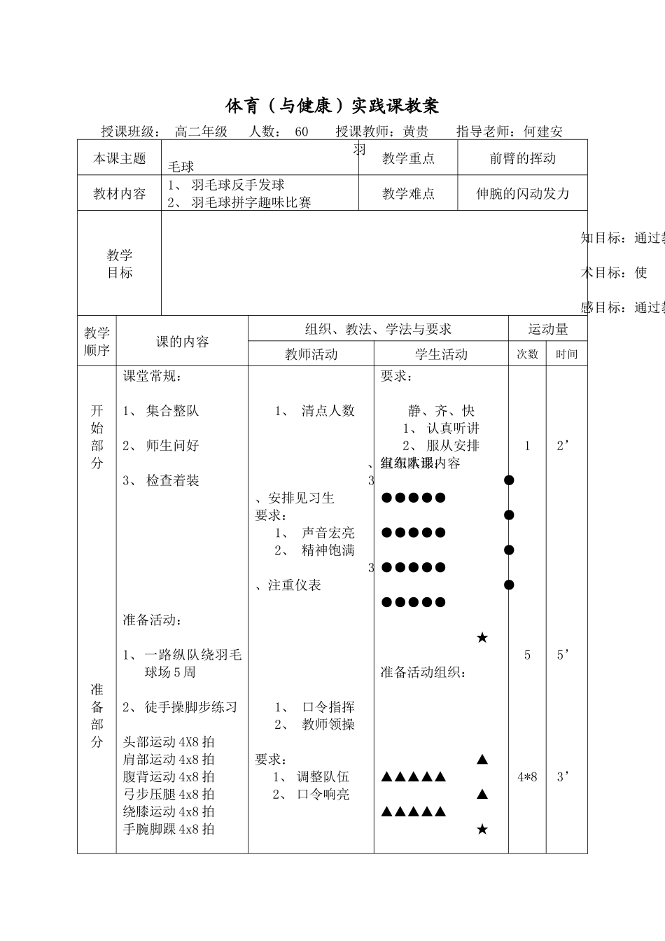 羽毛球反手发球教案黄贵_第1页