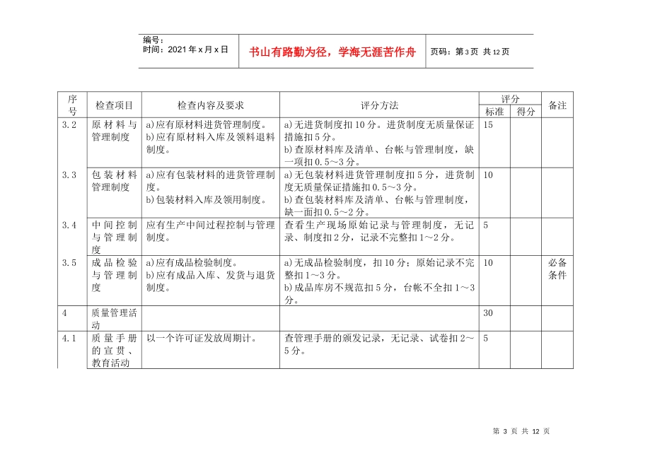 餐具洗涤剂生产许可证企业生产条件考核办法(doc 10)_第3页