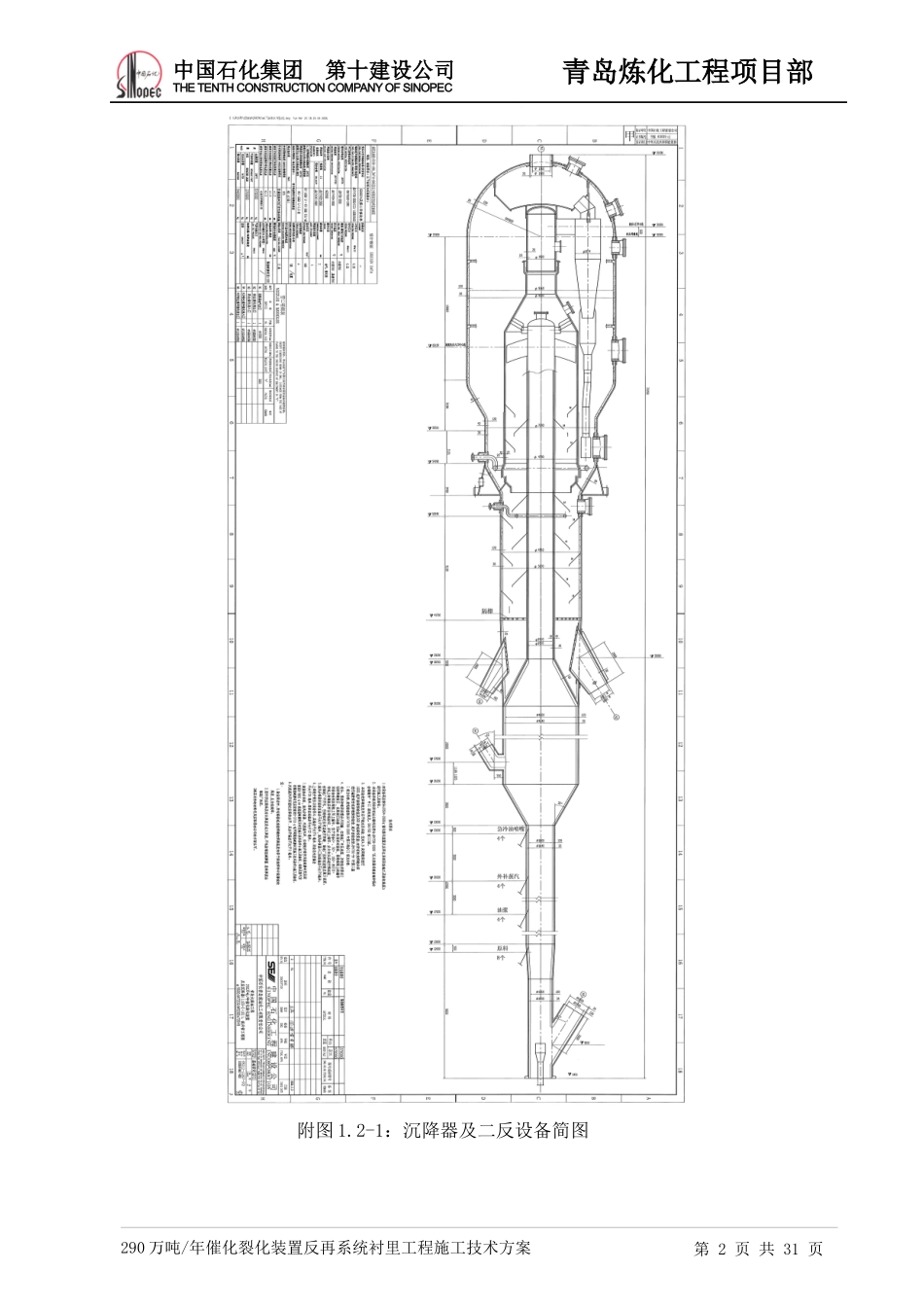 衬里工程施工技术方案_第2页