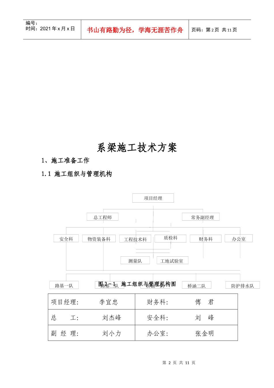 系梁施工技术方案_第2页
