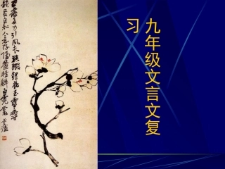 文言文复习研究课