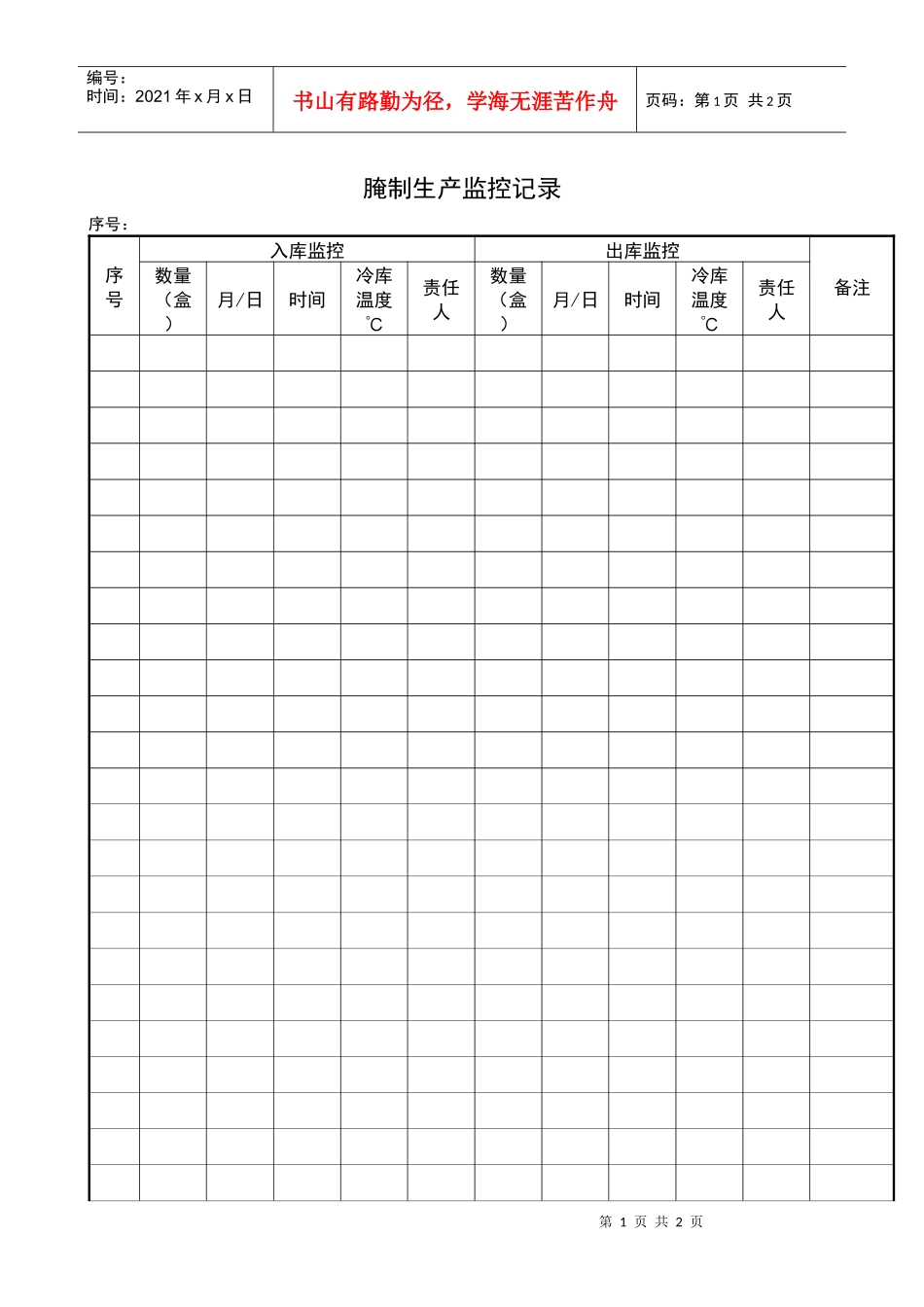 11腌制生产监控记录_第1页