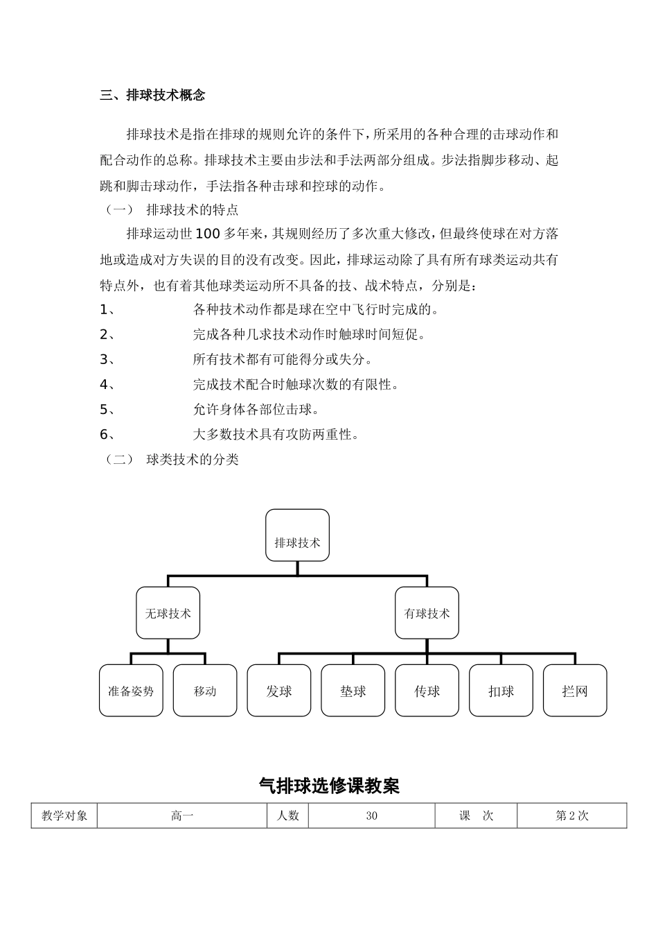 气排球选修课教案_第3页