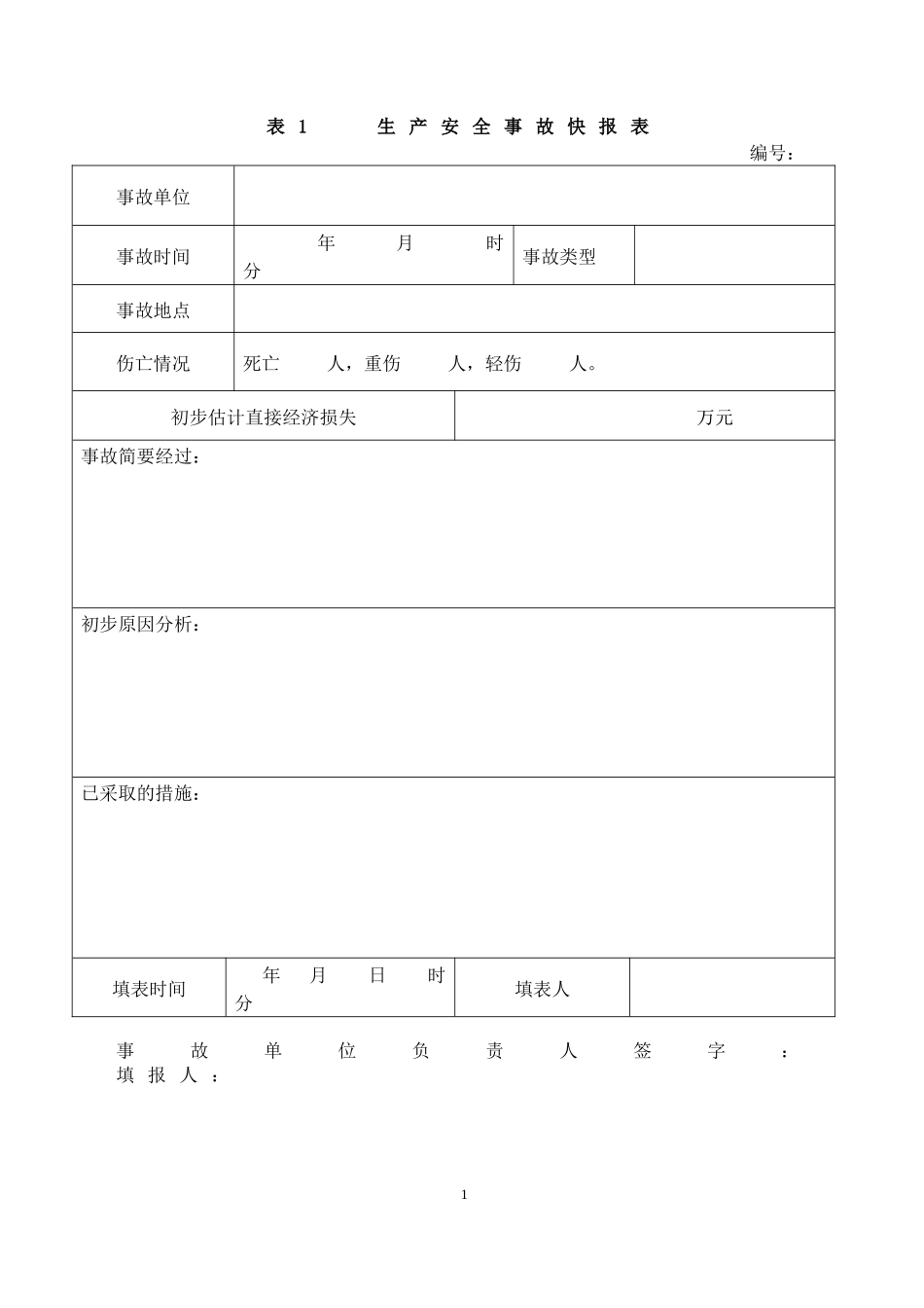 生产安全事故报表_第1页