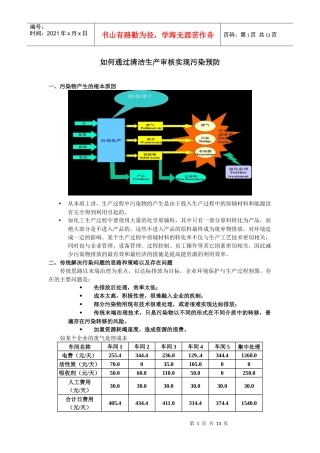 如何通过清洁生产审核实现污染预防