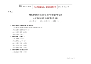 烟花爆竹经营企业安全生产标准化评审标准