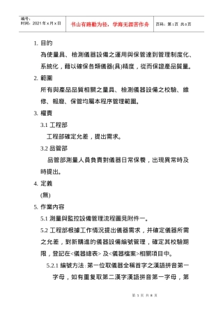 测量与监控设备控制程序