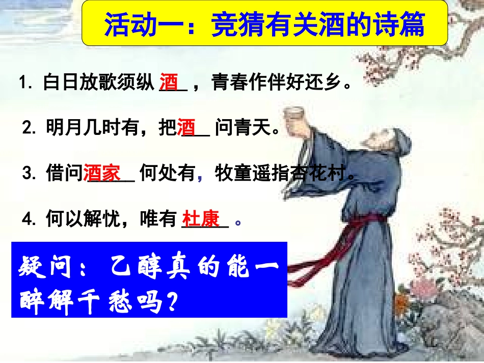 生活中两种常见的有机物——乙醇（上课用）_第2页