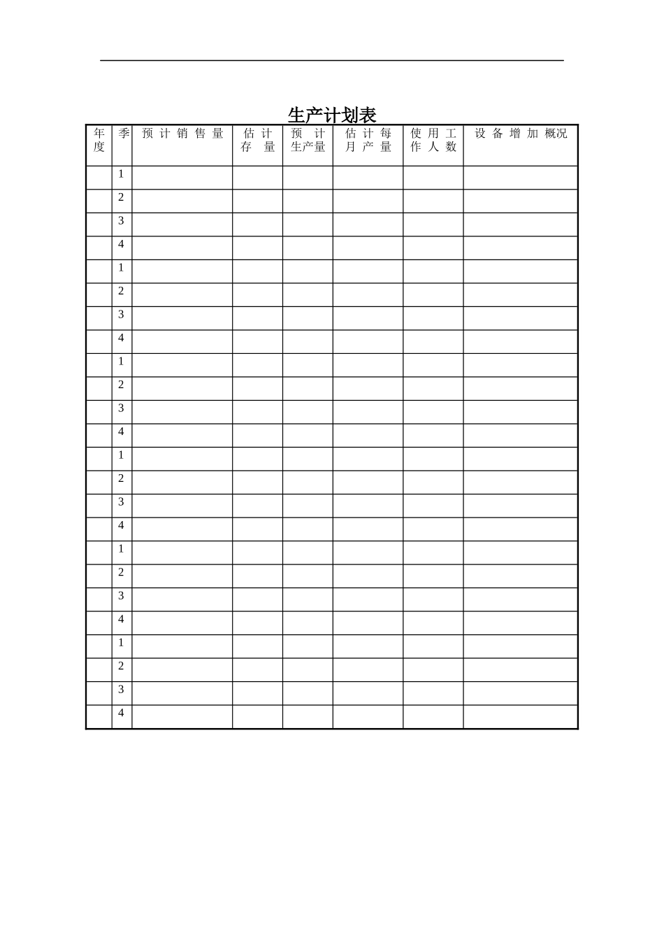 生产部-生产计划表_第1页
