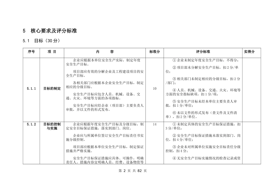 电力建设施工企业安全生产标准化规范及达标评级标准_第2页