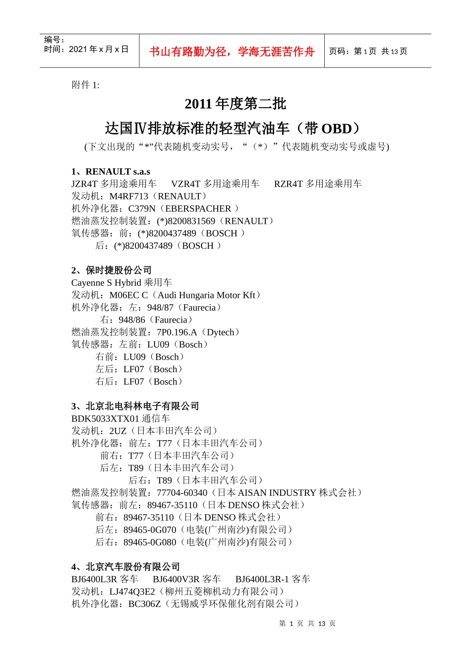XXXX-2-1 汽车检验_第1页