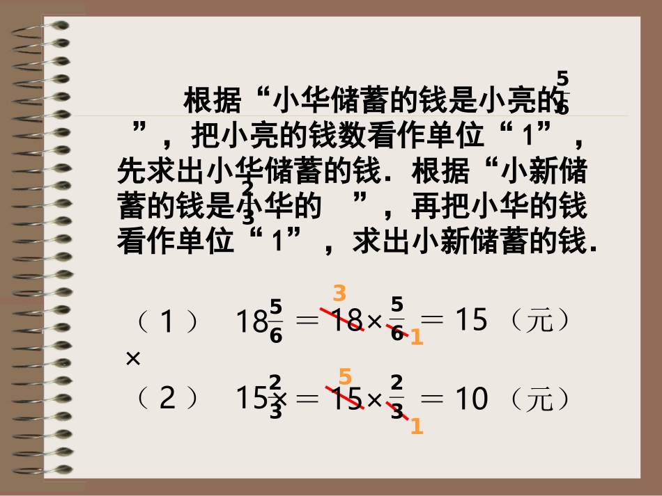 新课标人教版数学六年级上册《分数乘法应用题》课件之二_第3页