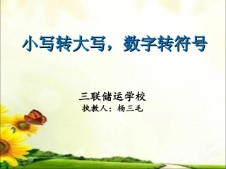 小写转大写,数字转符号
