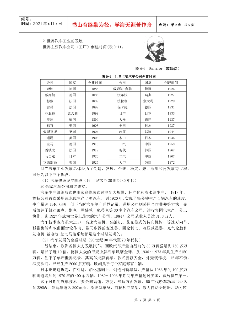 荆州职业技术学院汽车发动机构造与维修课程教案_第2页
