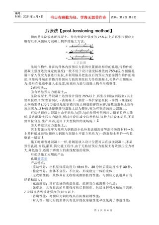 后张法预应力施工工艺
