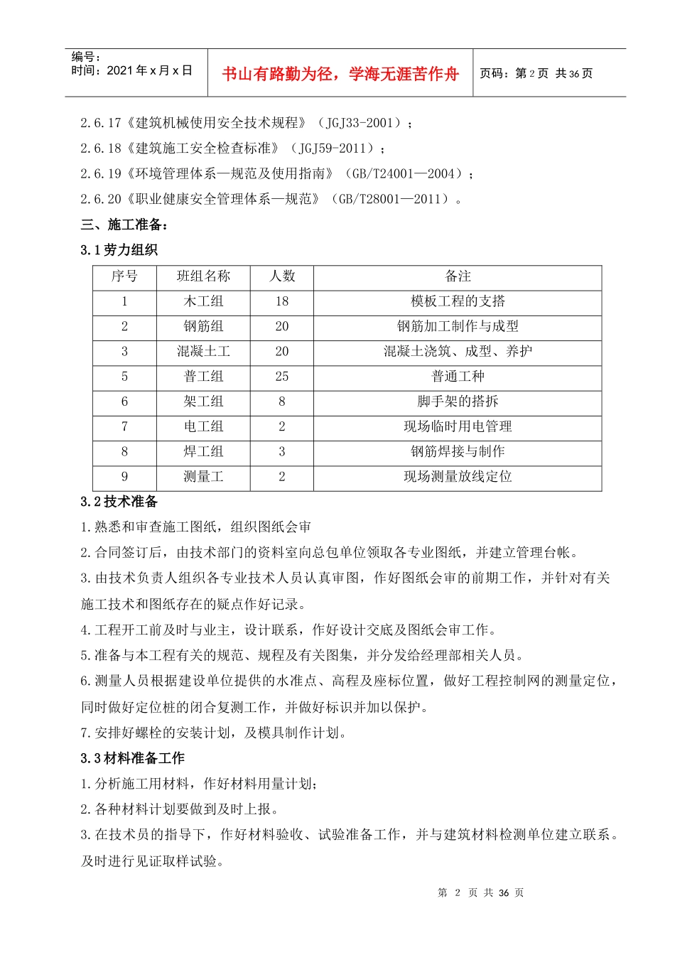 工艺及热力管网基础施工方案_第2页