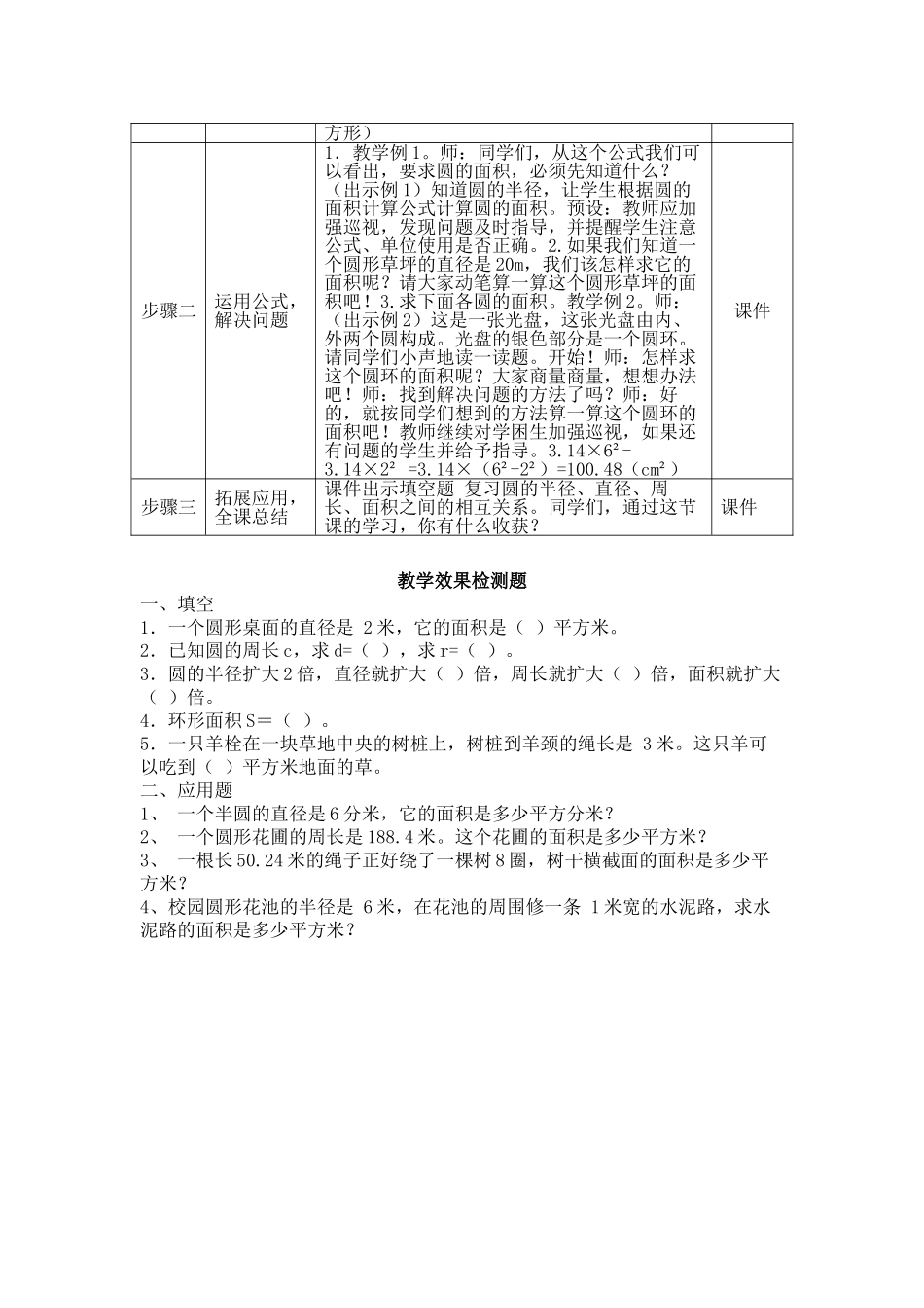 《圆的面积》教学设计_第2页