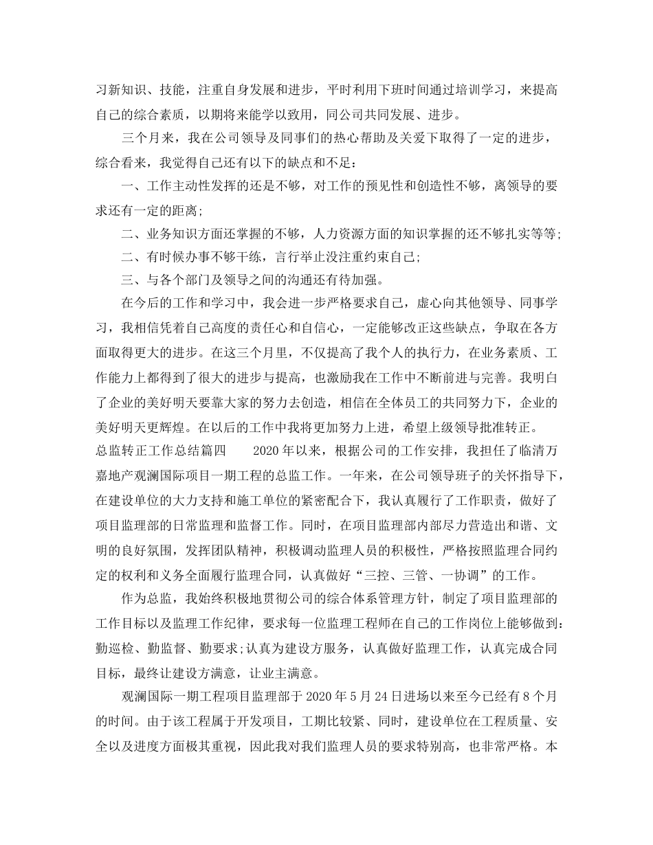 总监转正工作总结 _第3页