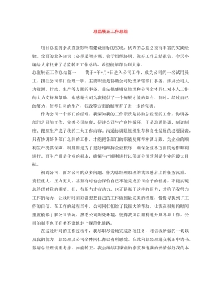 总监转正工作总结 