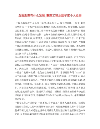 总监助理有什么发展_整理工程总监年度个人总结 