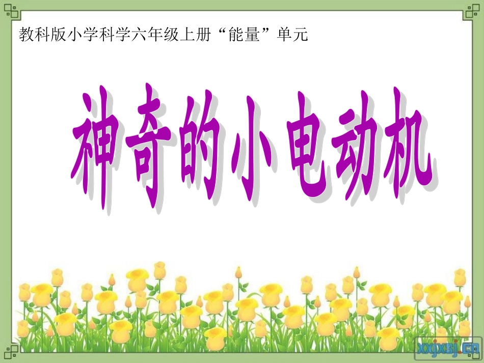 神奇的小电动机(基础性）_第1页