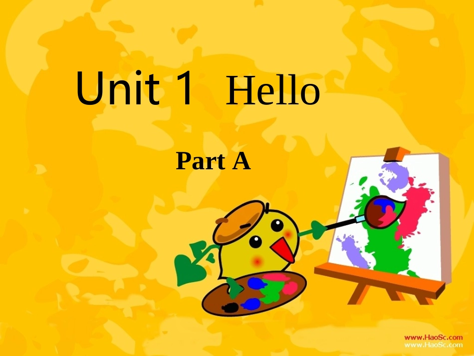 小学三年级上册英语Unit1Hello课件_第1页