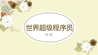 地球上14位超级程序员