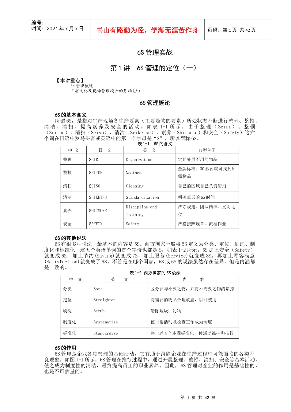 6S实战讲义_第1页