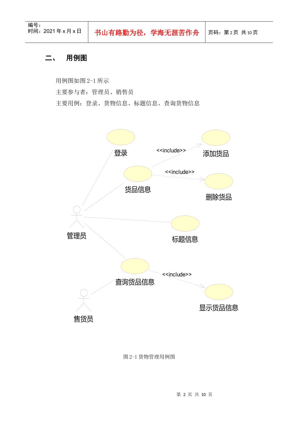 UML实例-仓库管理系统实战教程_第2页