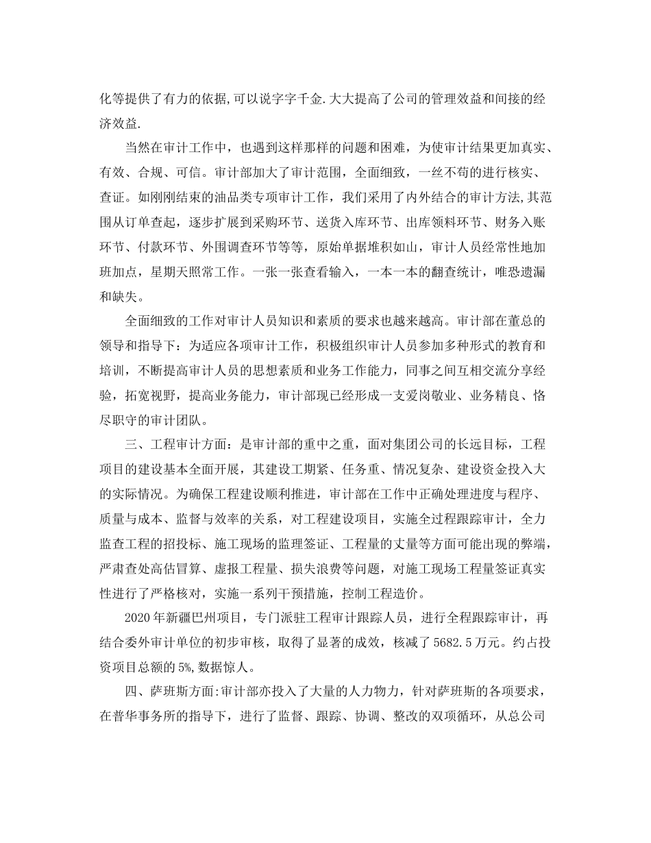 精选年度审计工作总结范文_第2页
