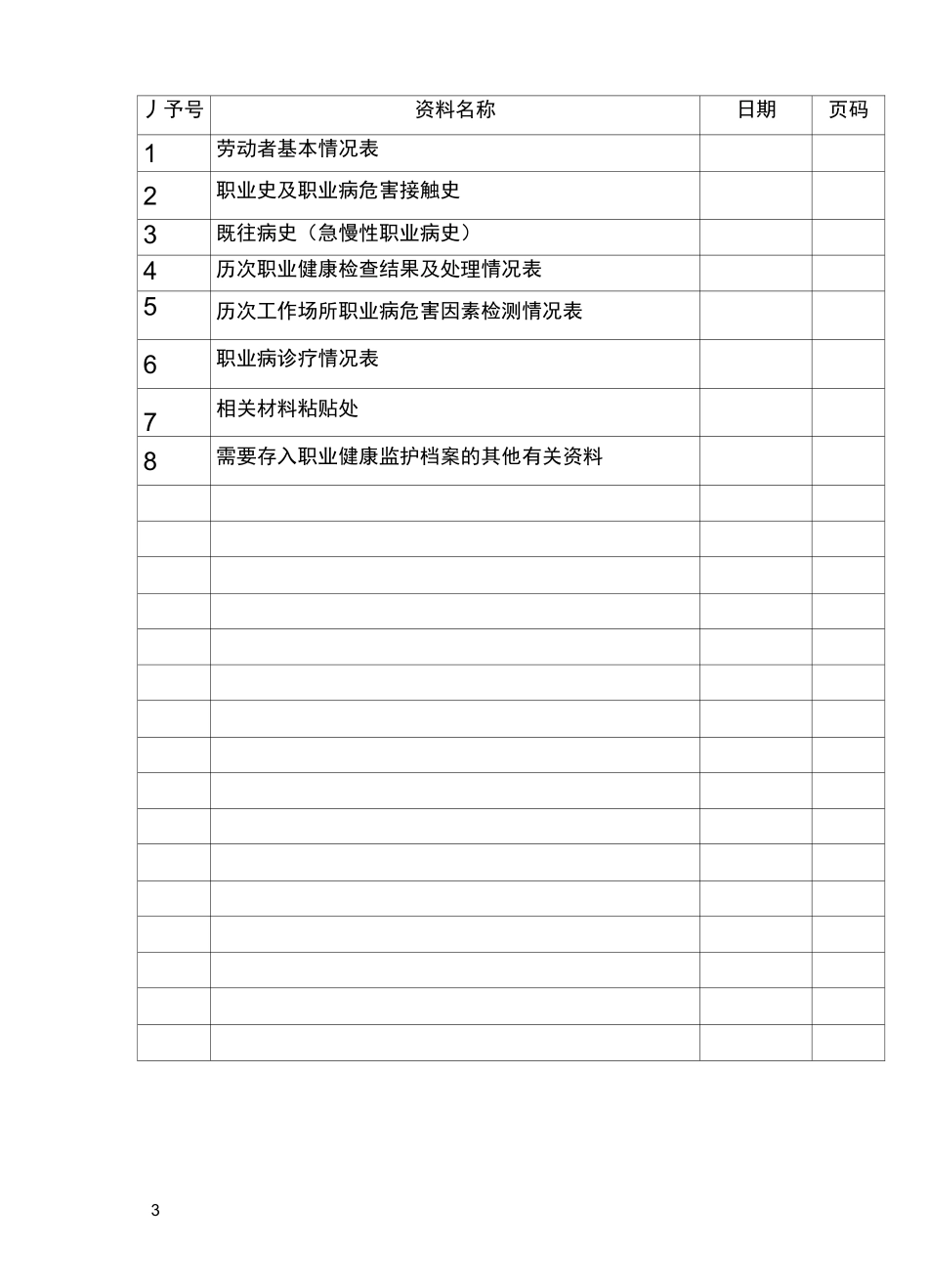 职业健康监护档案(一人一档)_第3页