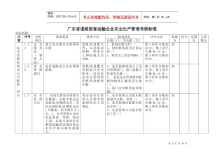广东省道路旅客运输企业安全生产管理考核标准(doc 15)