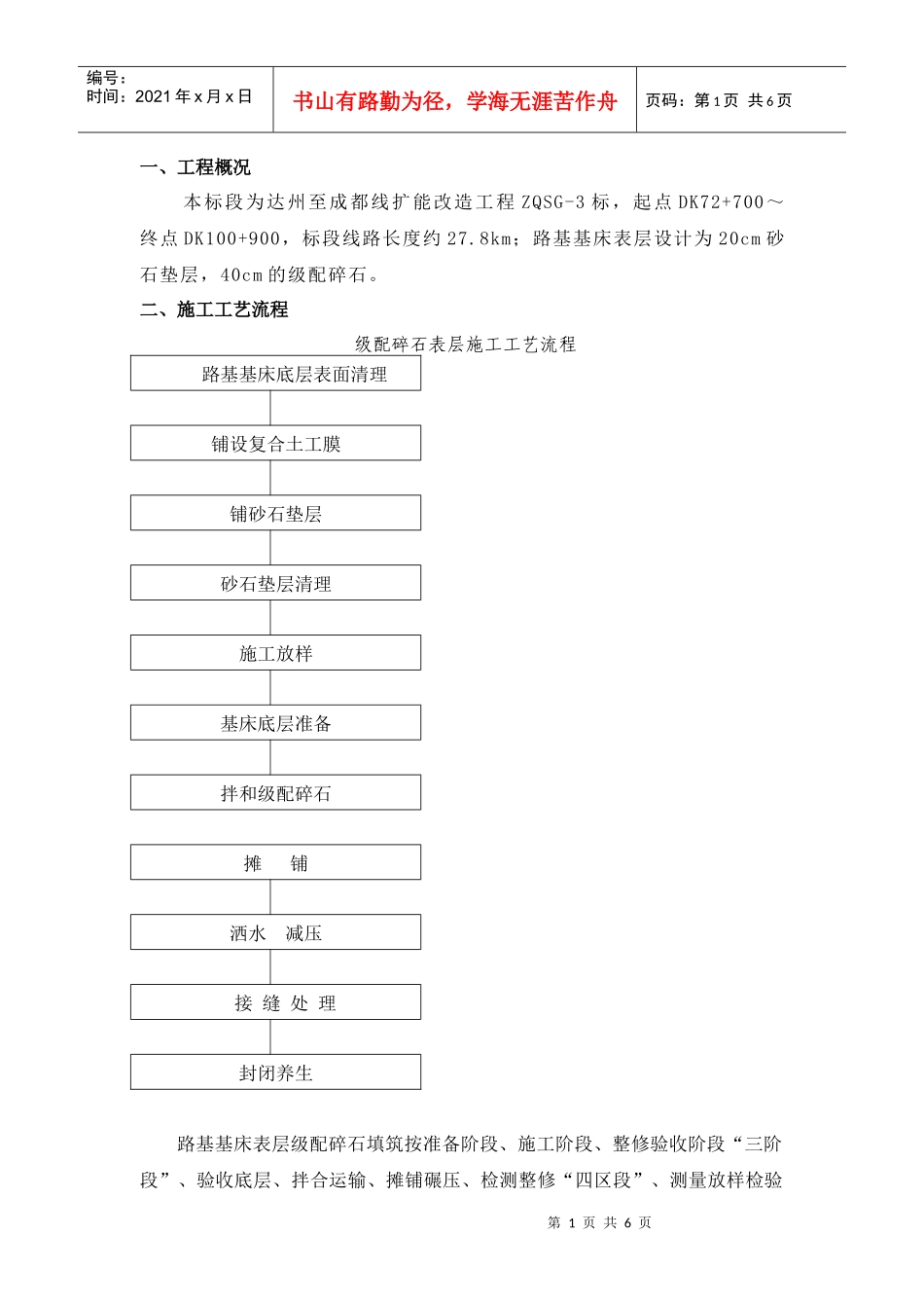 级配碎石施工技术_第1页