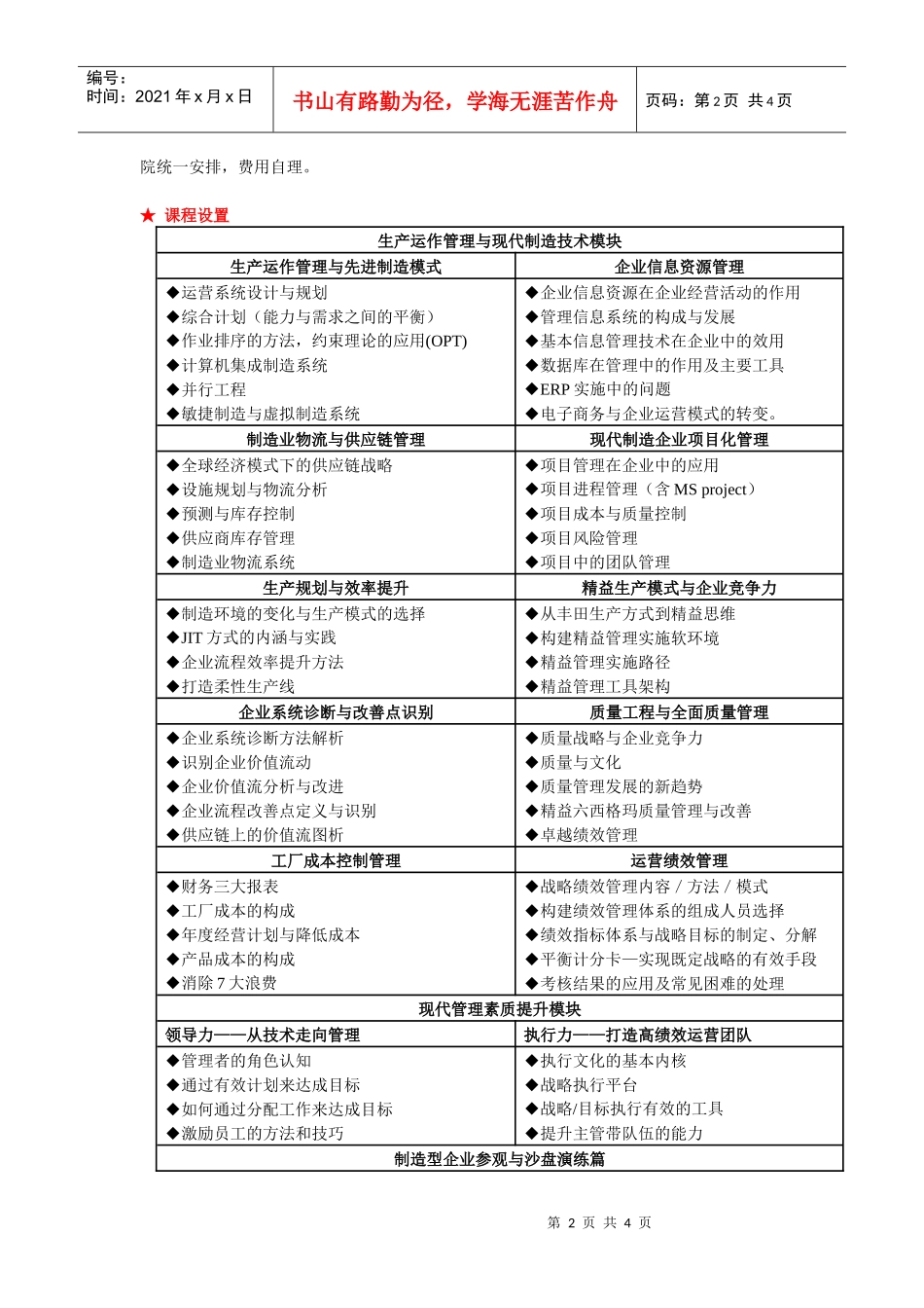 清华大学卓越运营生产总监高级实战研修班_第2页