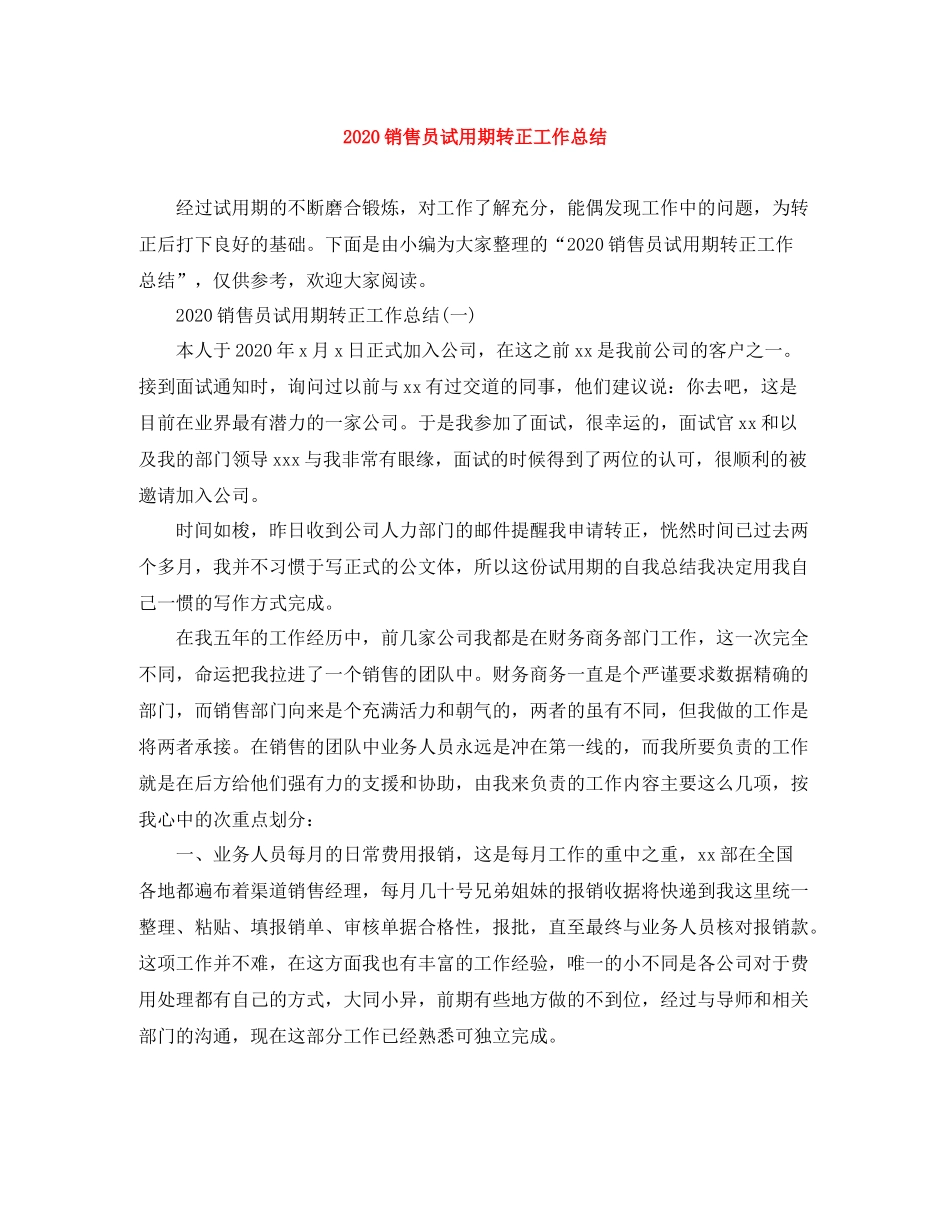 销售员试用期转正工作总结_第1页