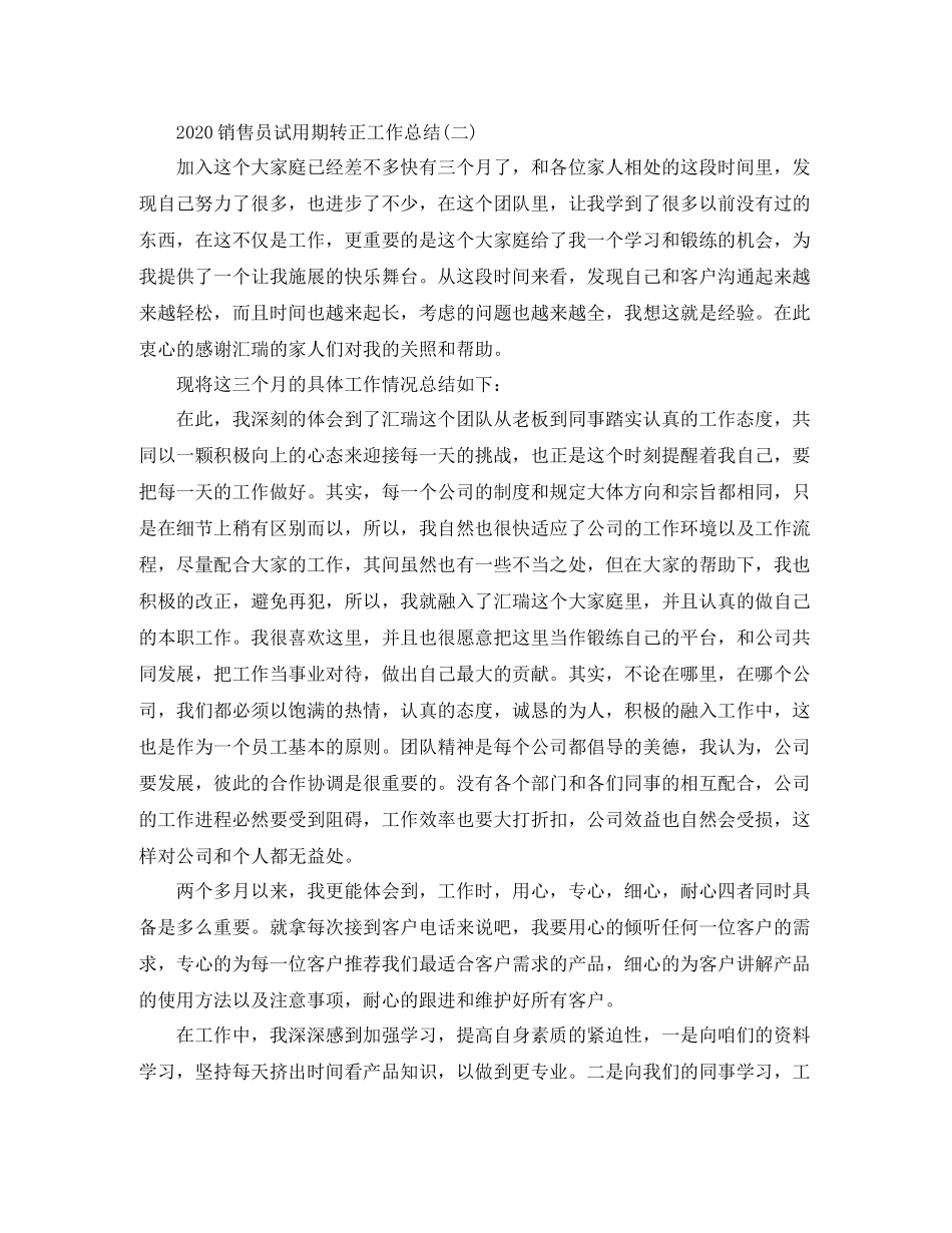 销售员试用期转正工作总结_第3页