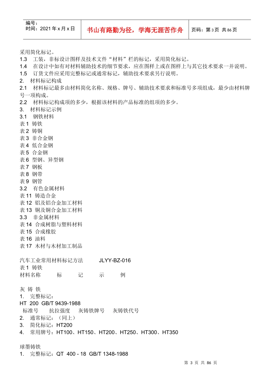 汽车工业常用材料标记方法大全(doc 80页)_第3页