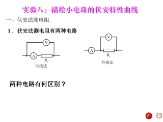 描绘小电珠的伏安特性曲线