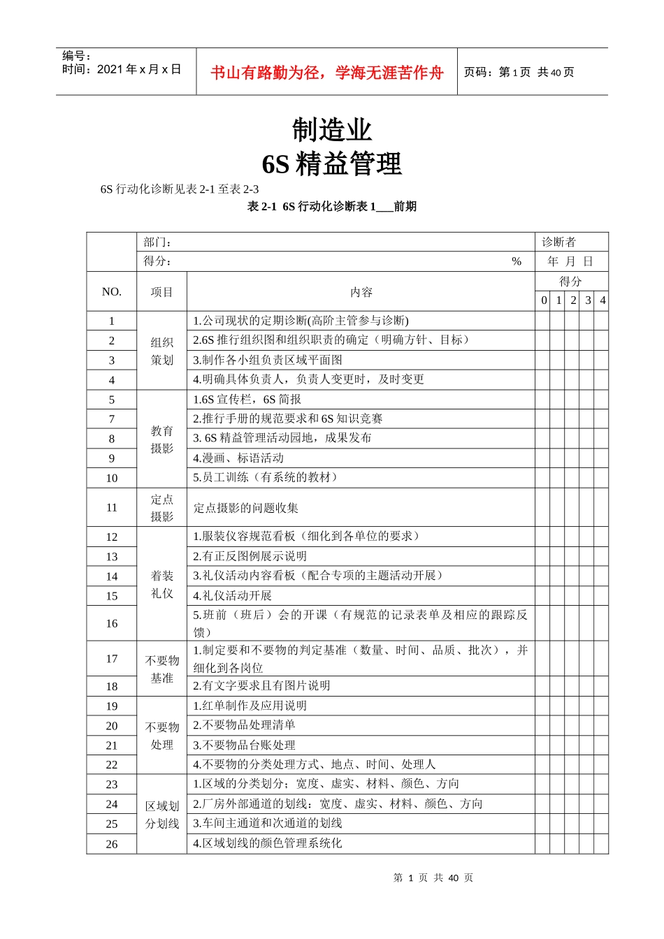 6s推行计划超全超好_第1页