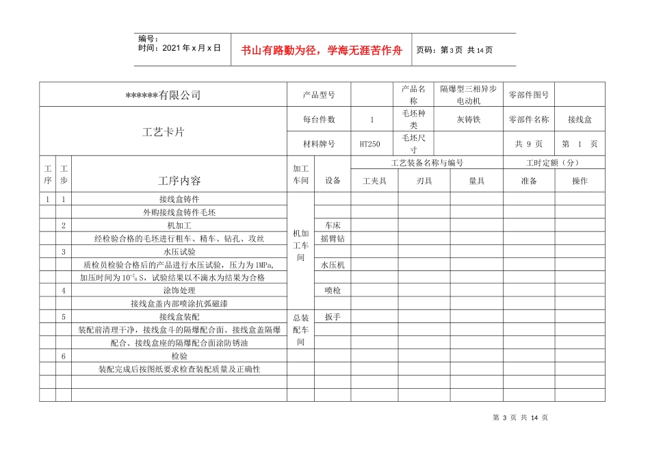 防爆电动机工艺流程及说明_第3页
