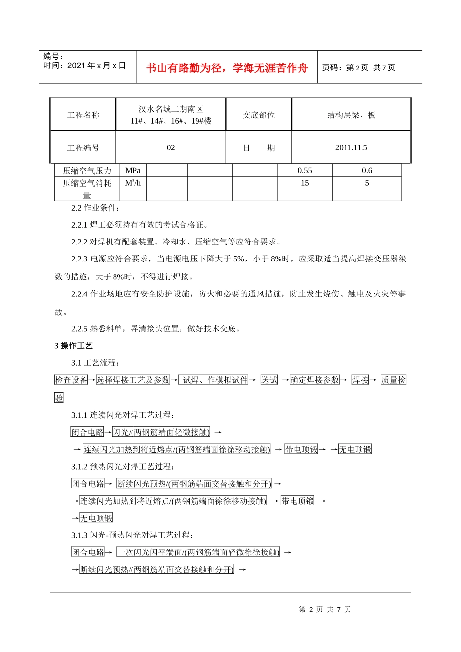 钢筋闪光对焊工艺标准02_第2页