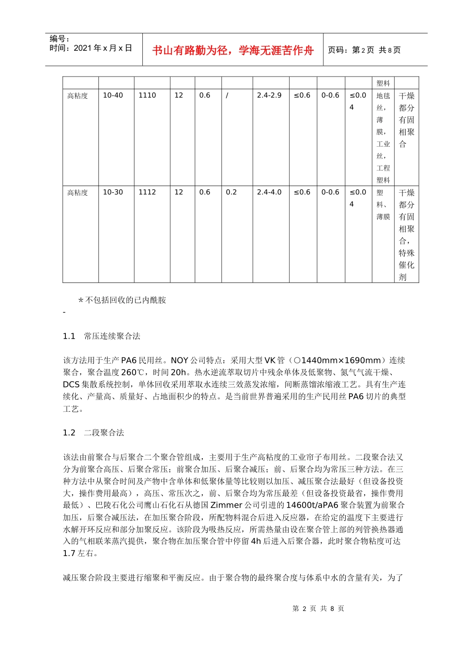 尼龙6聚合工艺_第2页