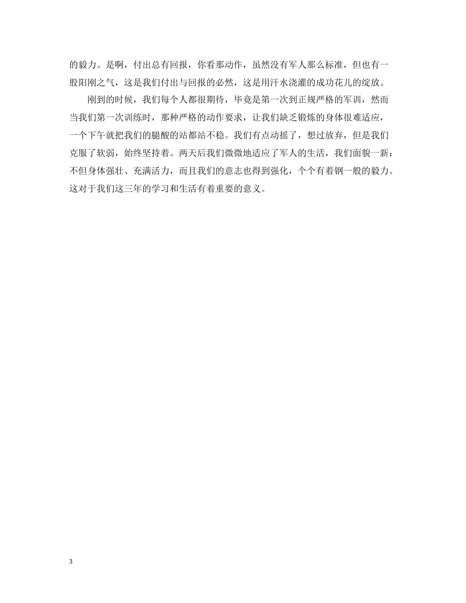 军训日记最后一天总结怎么写军训心得感悟大全_第3页